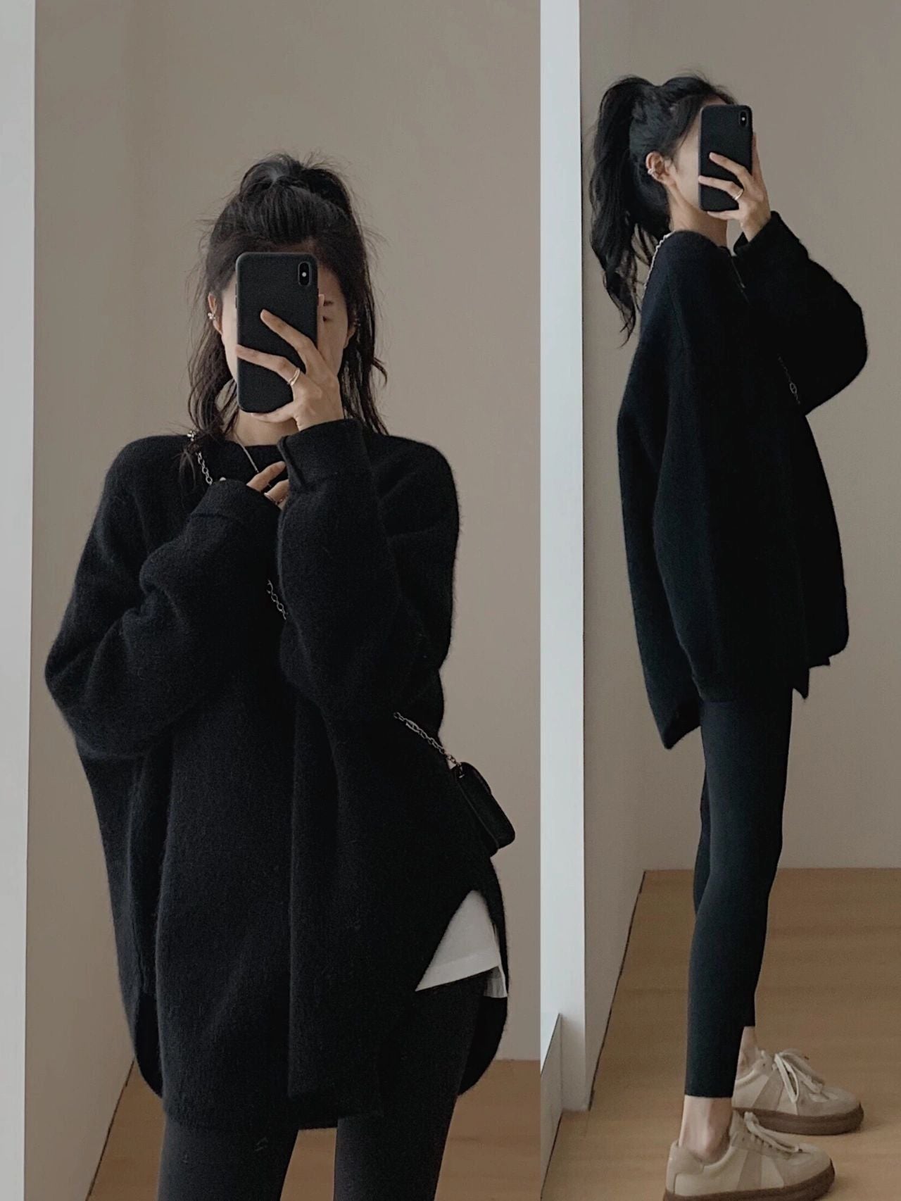 O-Neck Knitted Sweater – Loose Pullover