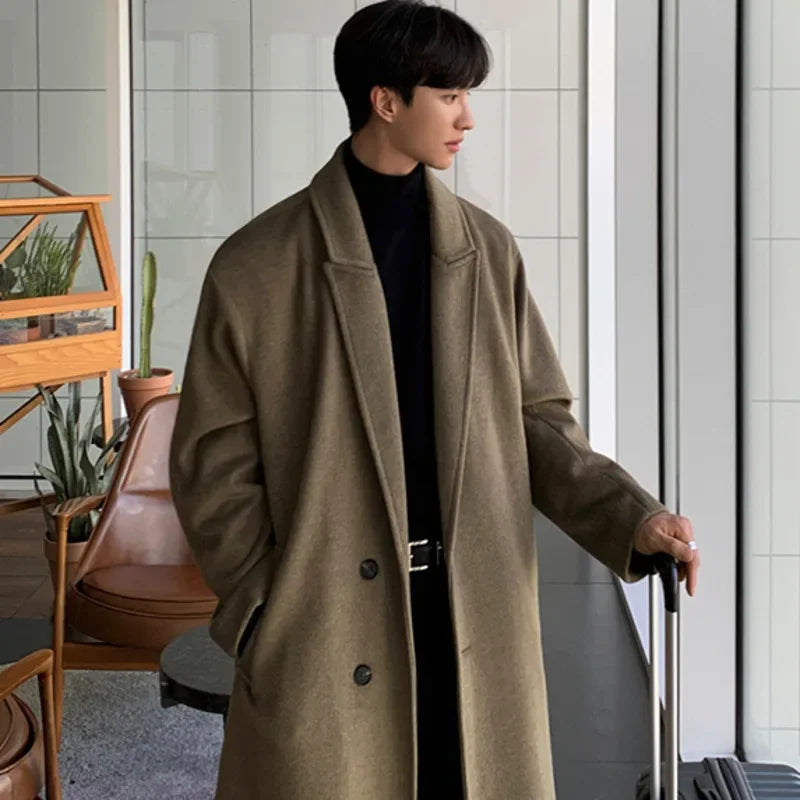 Men’s Overcoat – Korean-Inspired Winter Luxury