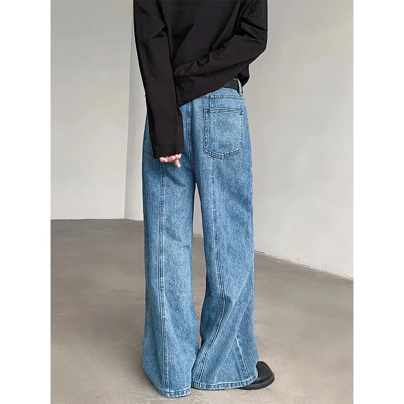 Men's Oversized Retro Baggy Jeans – Wide-Leg Streetwear Denim