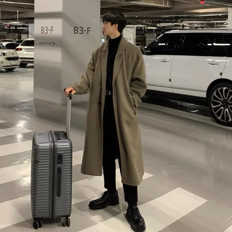 Men’s Overcoat – Korean-Inspired Winter Luxury