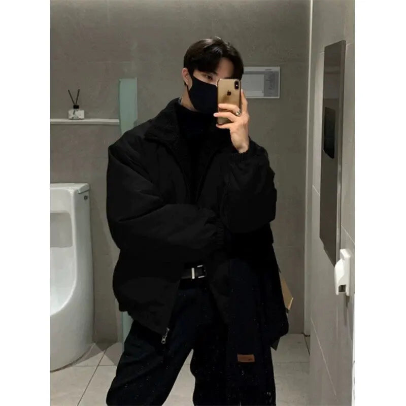 Thick Bomber Jacket – Warm Korean Streetwear