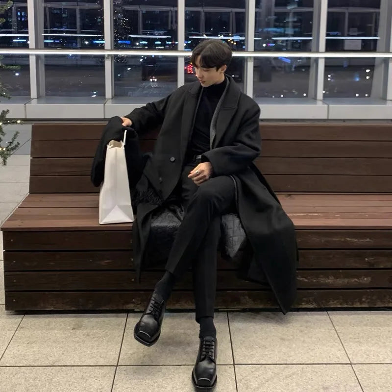 Men’s Overcoat – Korean-Inspired Winter Luxury